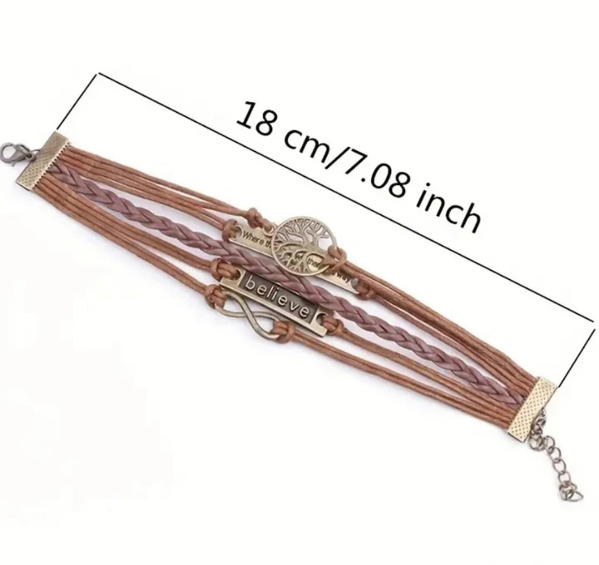Multilayer Braided Leather Bracelet