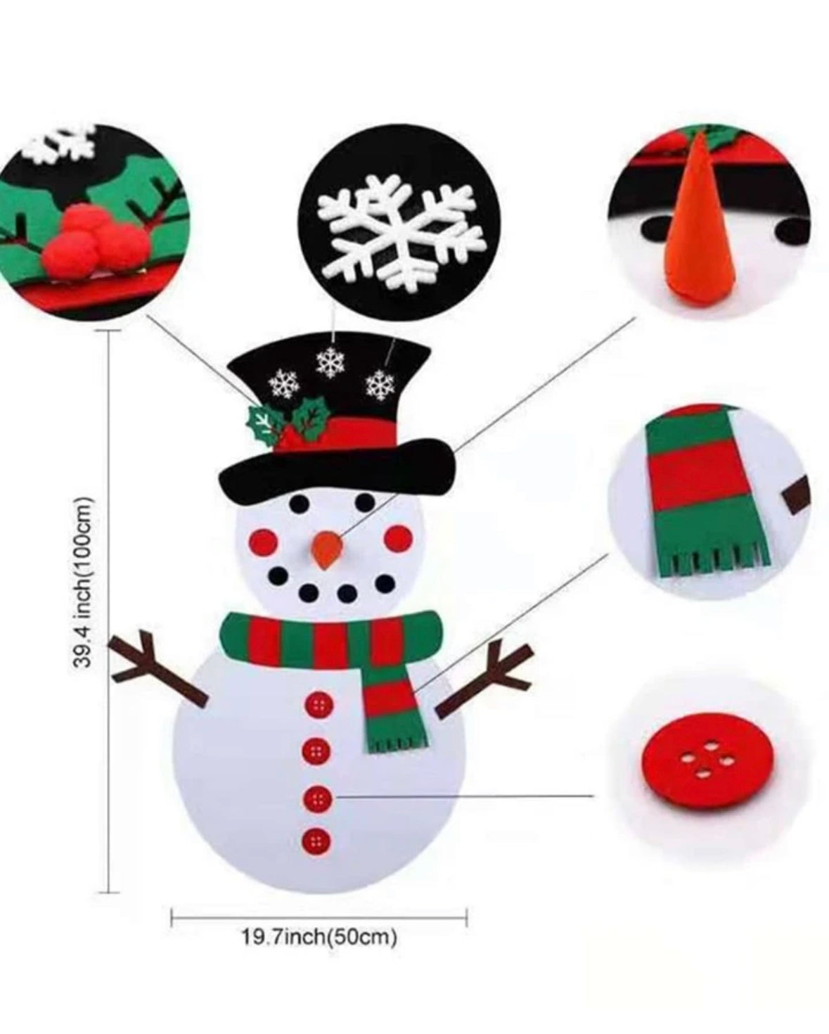 Snowman Felt for children