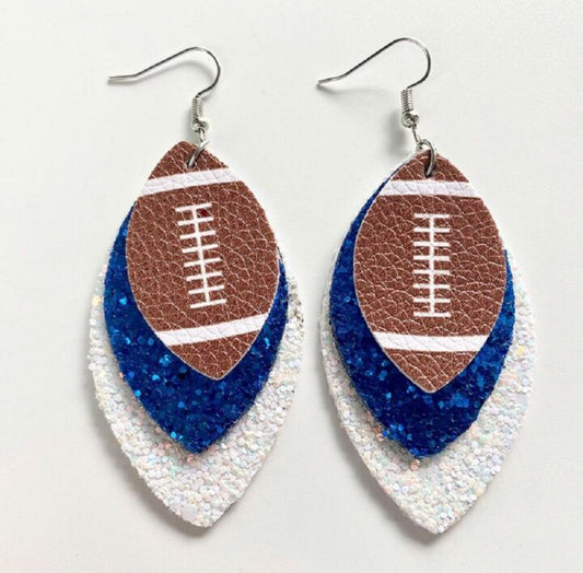 Football earrings Laplata / Lackey HS or NFL-Dallas