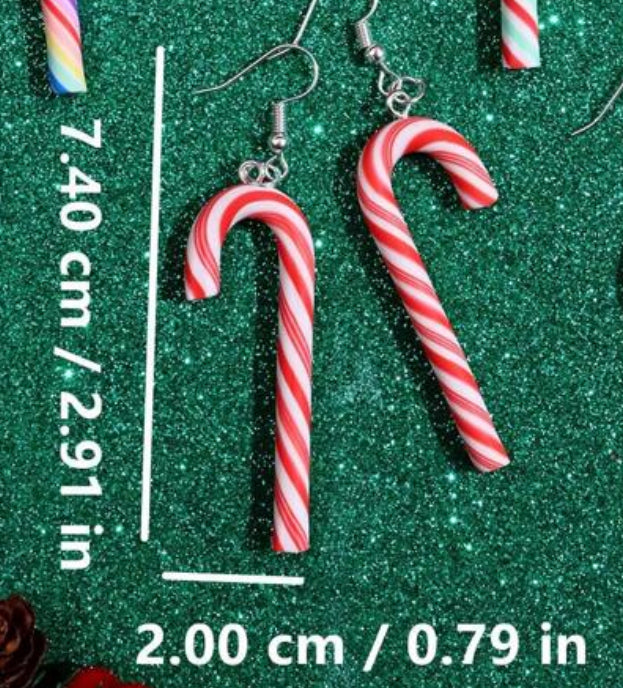 Candy Cane earrings