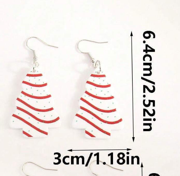 Christmas tree earrings