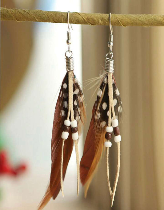 Bohemian Feather Drop
Earrings